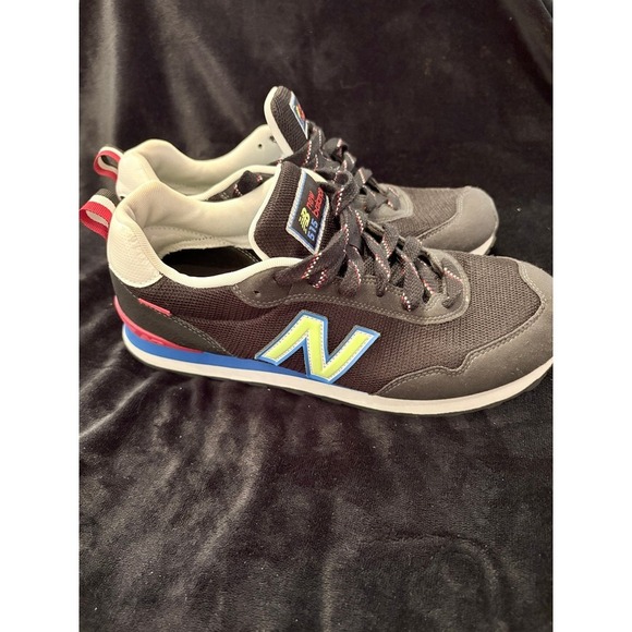 New Balance 515v3 Black Lime Mens Sneakers ML515VB3 Size 10 Low Top Shoes - Picture 5 of 9